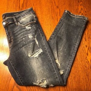 Women’s Judy Blue Boyfriend Distressed Jeans 13/31